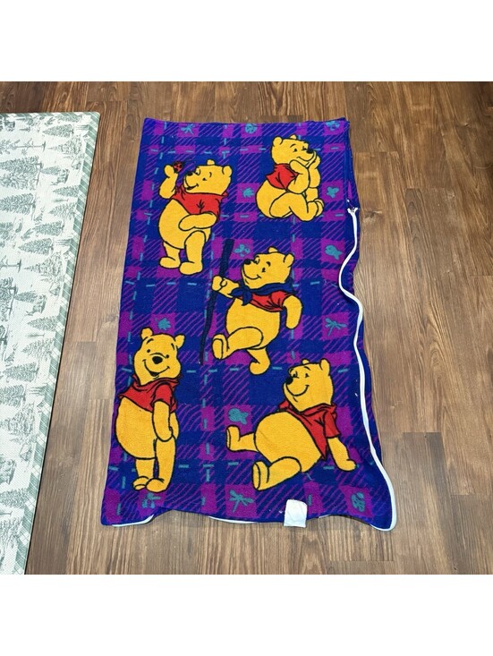 Disney Other - Vintage Disney 90’s Winnie the Pooh Sleeping Bag Night Time Size 50x29